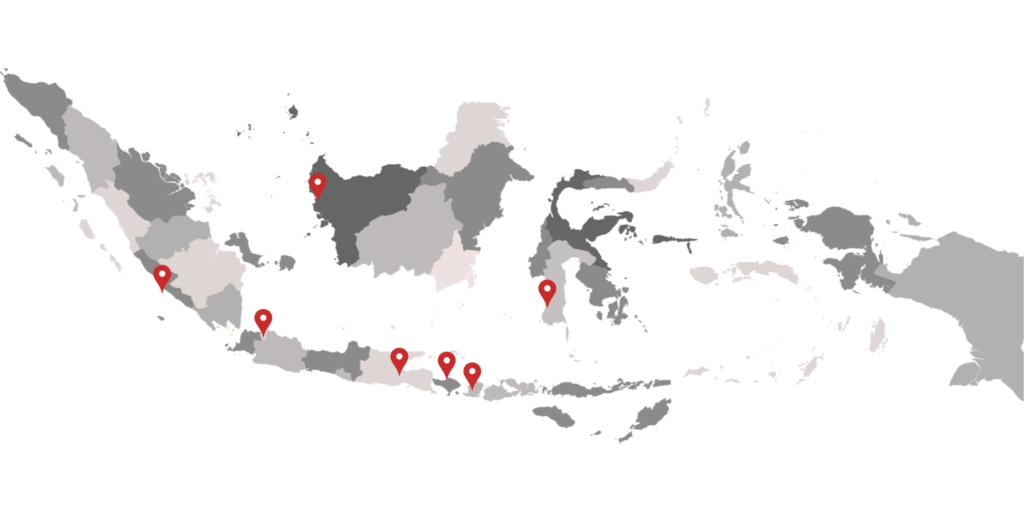 Peta jangkauan pementasan Kelompok Pojok